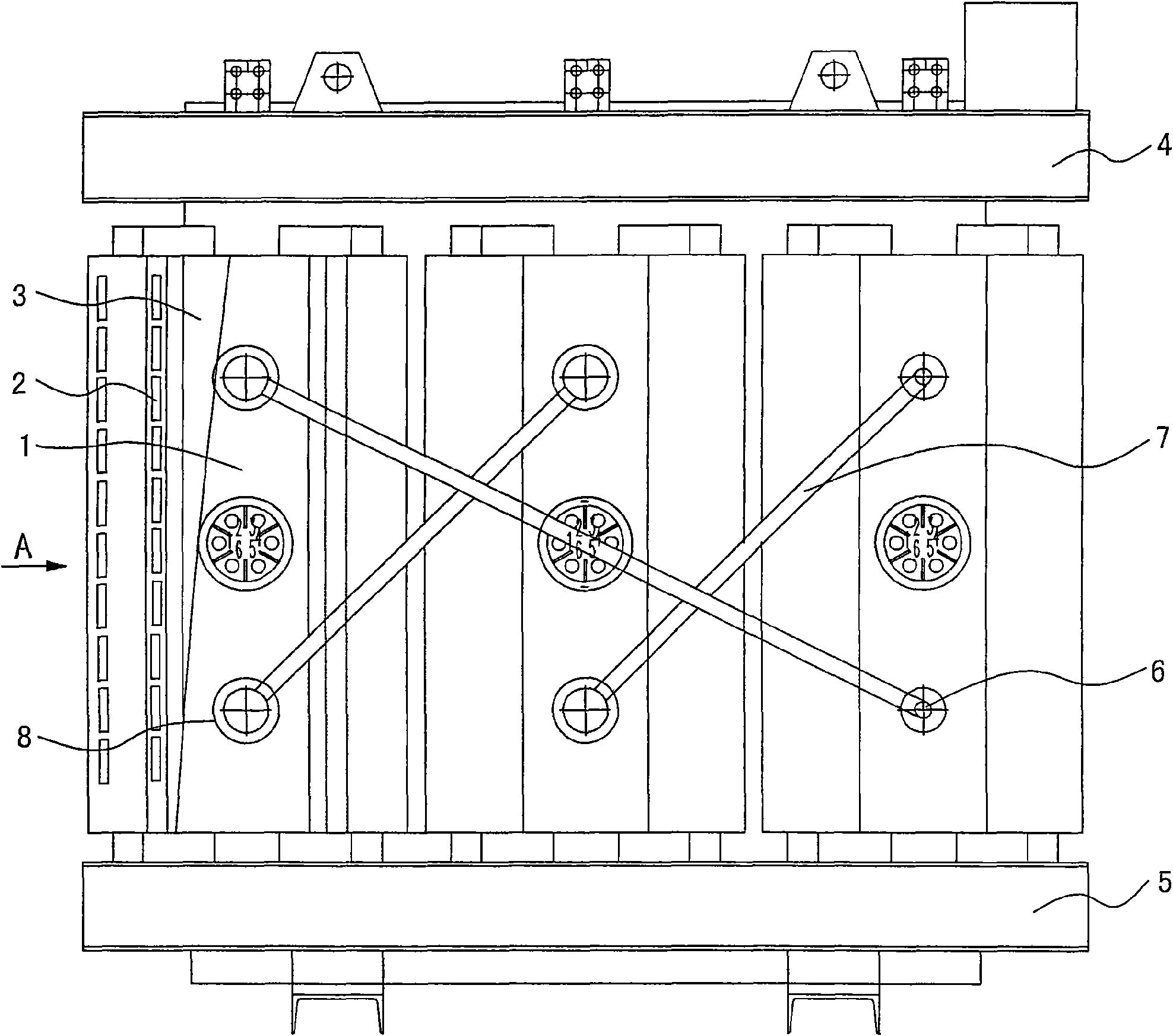 Insulation device for high-voltage outlet terminal of dry-type transformer