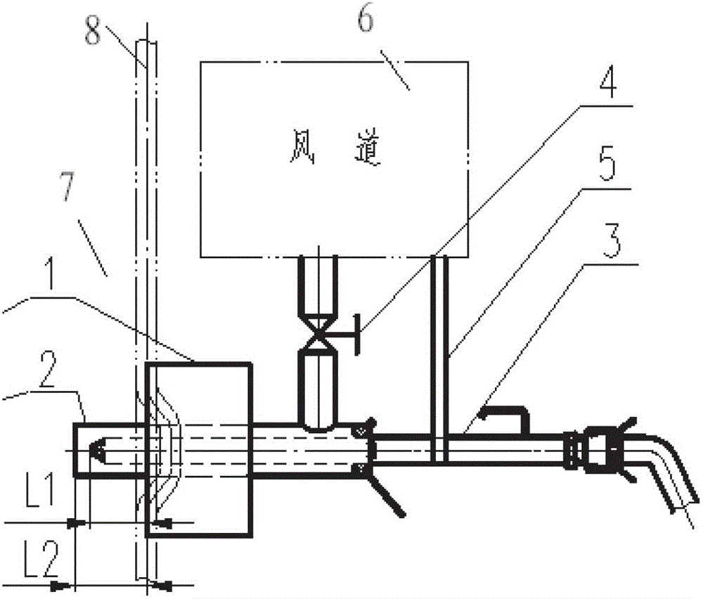 High-concentration odor combustion device with jacket cooling air