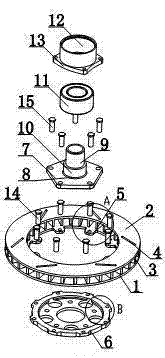 Squeegee rotary adjusting device for quenching treatment