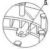 Squeegee rotary adjusting device for quenching treatment