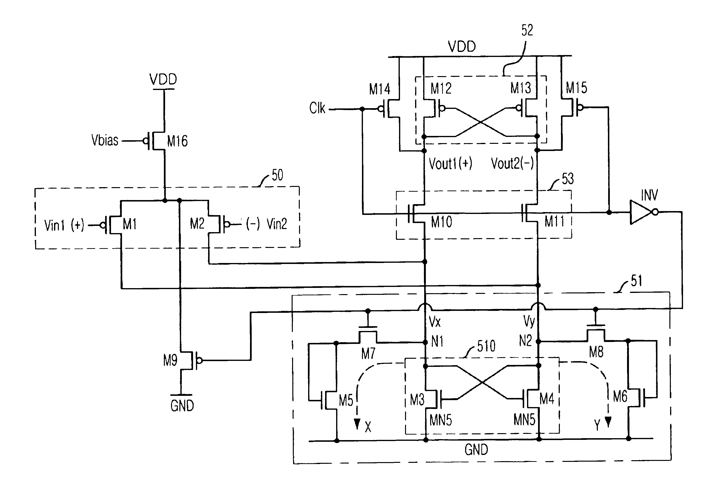 Comparison apparatus operated at a low voltage