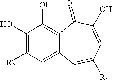 Halogenated benzotropolones as ATG4B inhibitors
