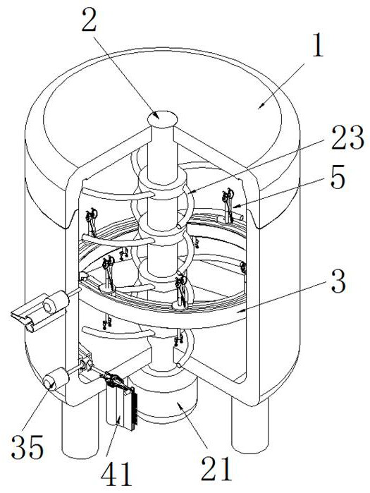 Disinfection device for clinical internal medicine