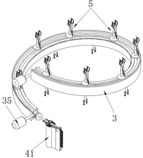 Disinfection device for clinical internal medicine