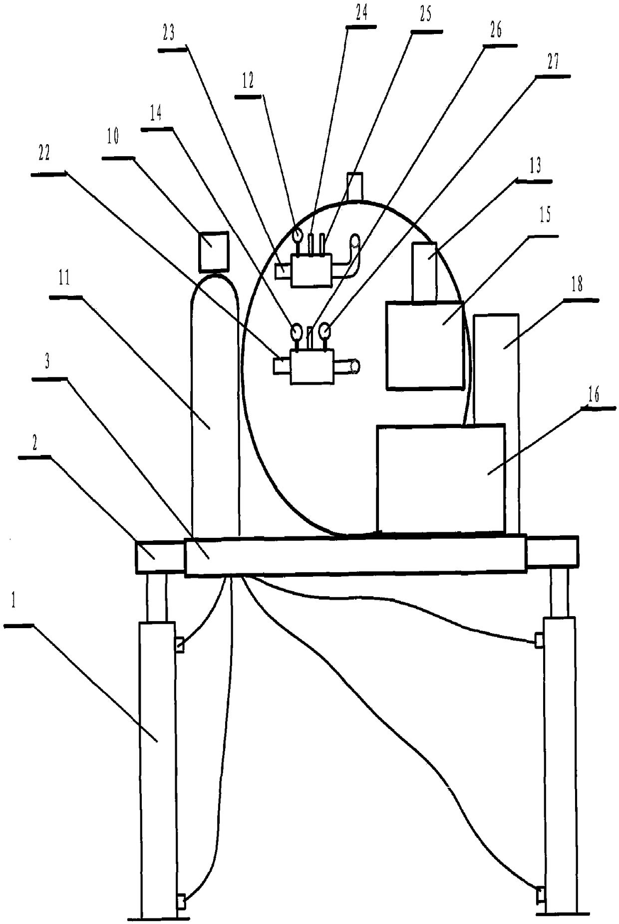 Thermal washing and paraffin removal device for oil well