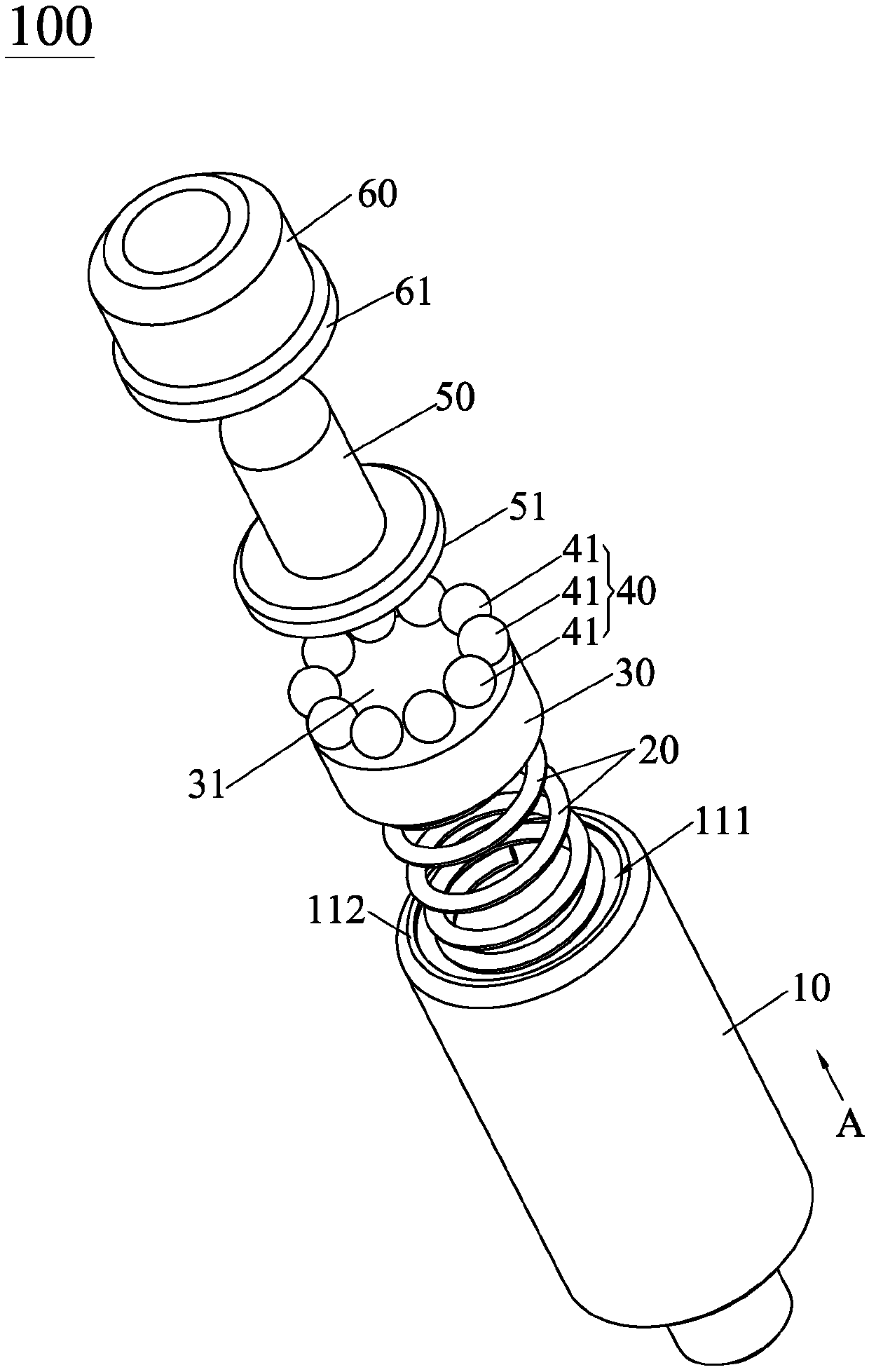 Pin connectors for high frequency signal transmission