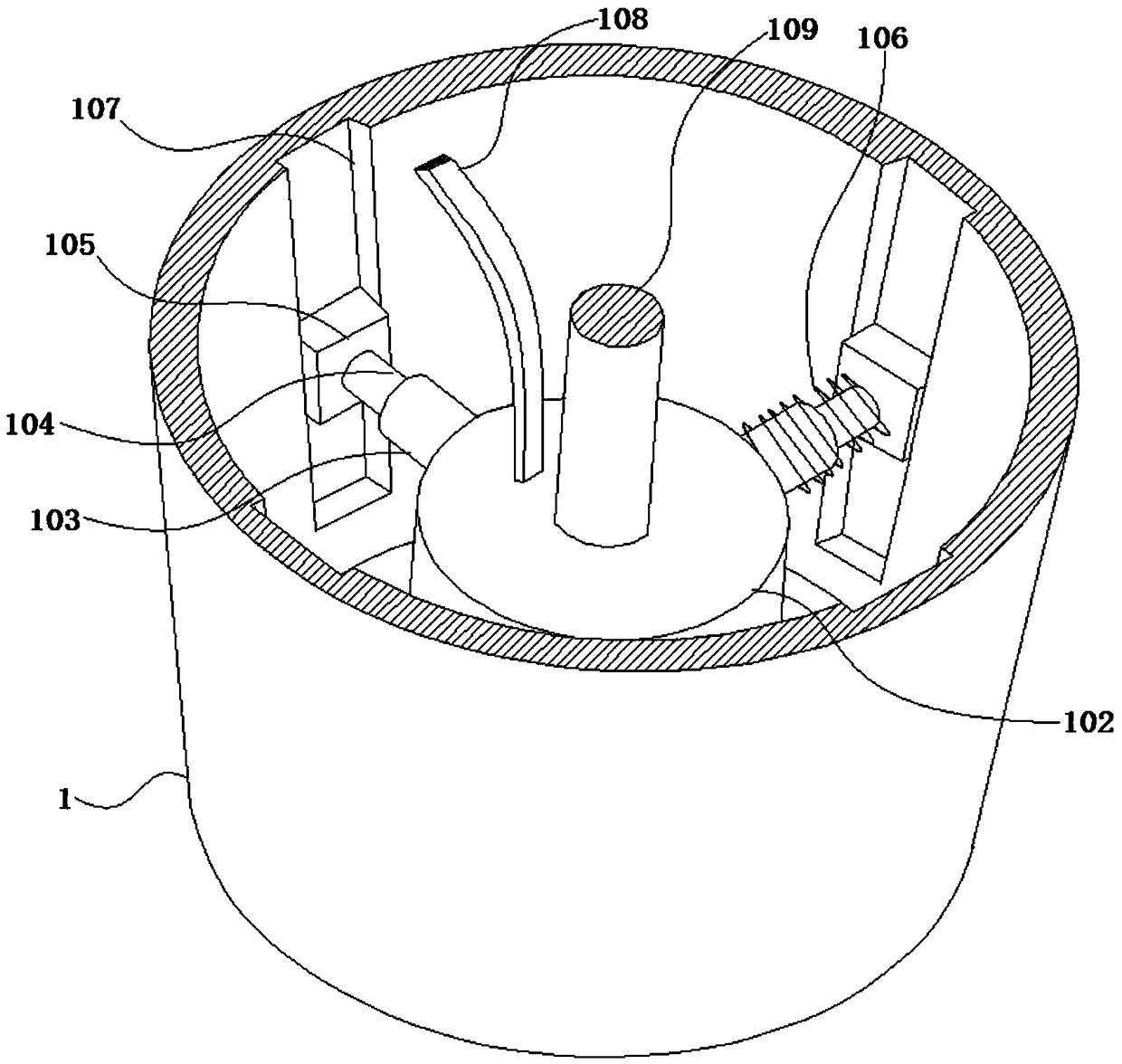 A shock absorbing device for a seat of a body-feeling balance vehicle