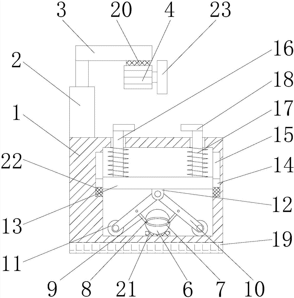 Building material cutting device with convenient clamping function