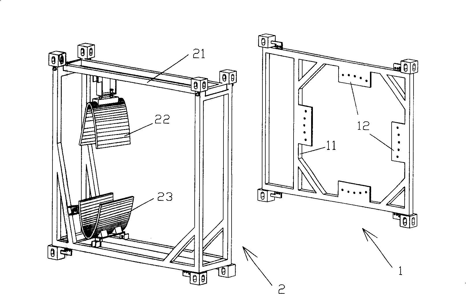 Assembly for transporting windmill generator vane and using method thereof