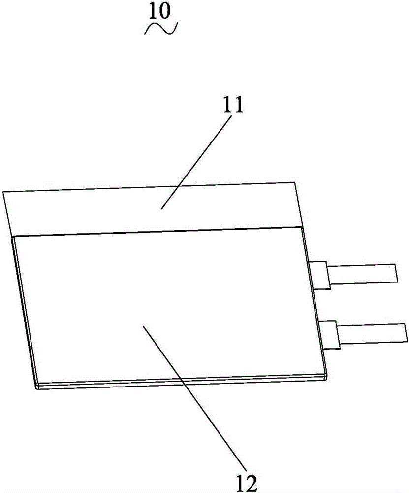 Vertical type air exhaust packaging device for soft package battery