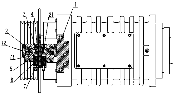 Easy maintenance type non-clearance brake