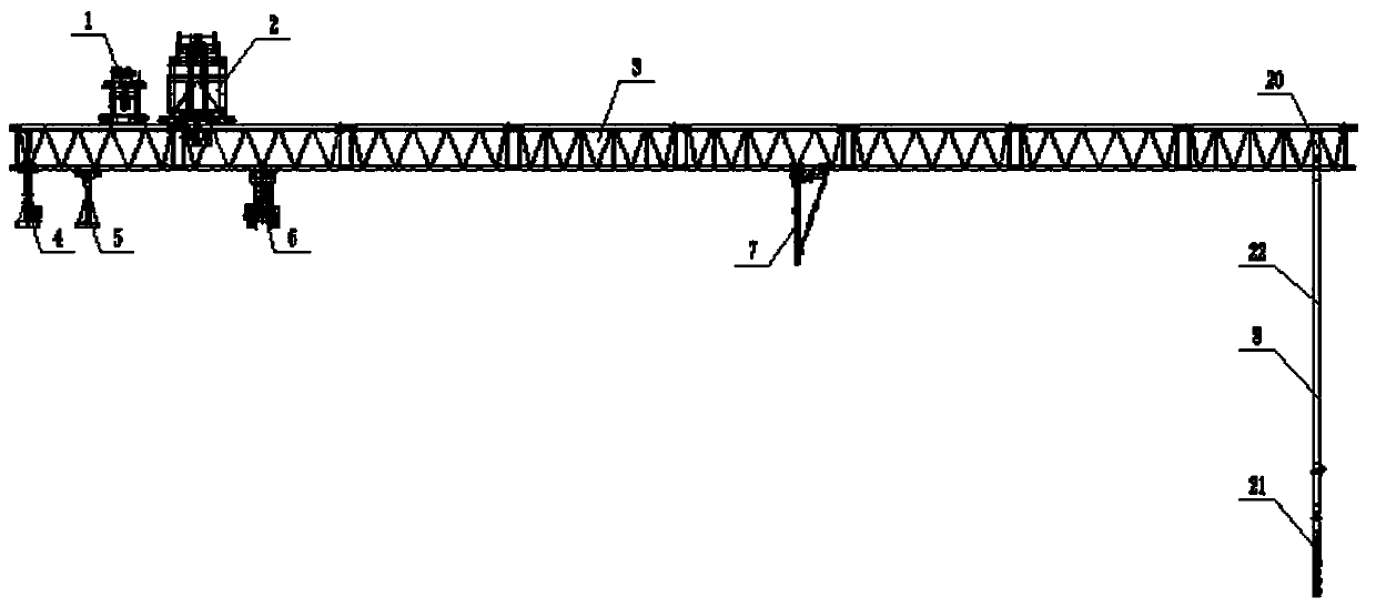 Bridge girder erection machine used for erecting precast beams and bridge girder erection method thereof