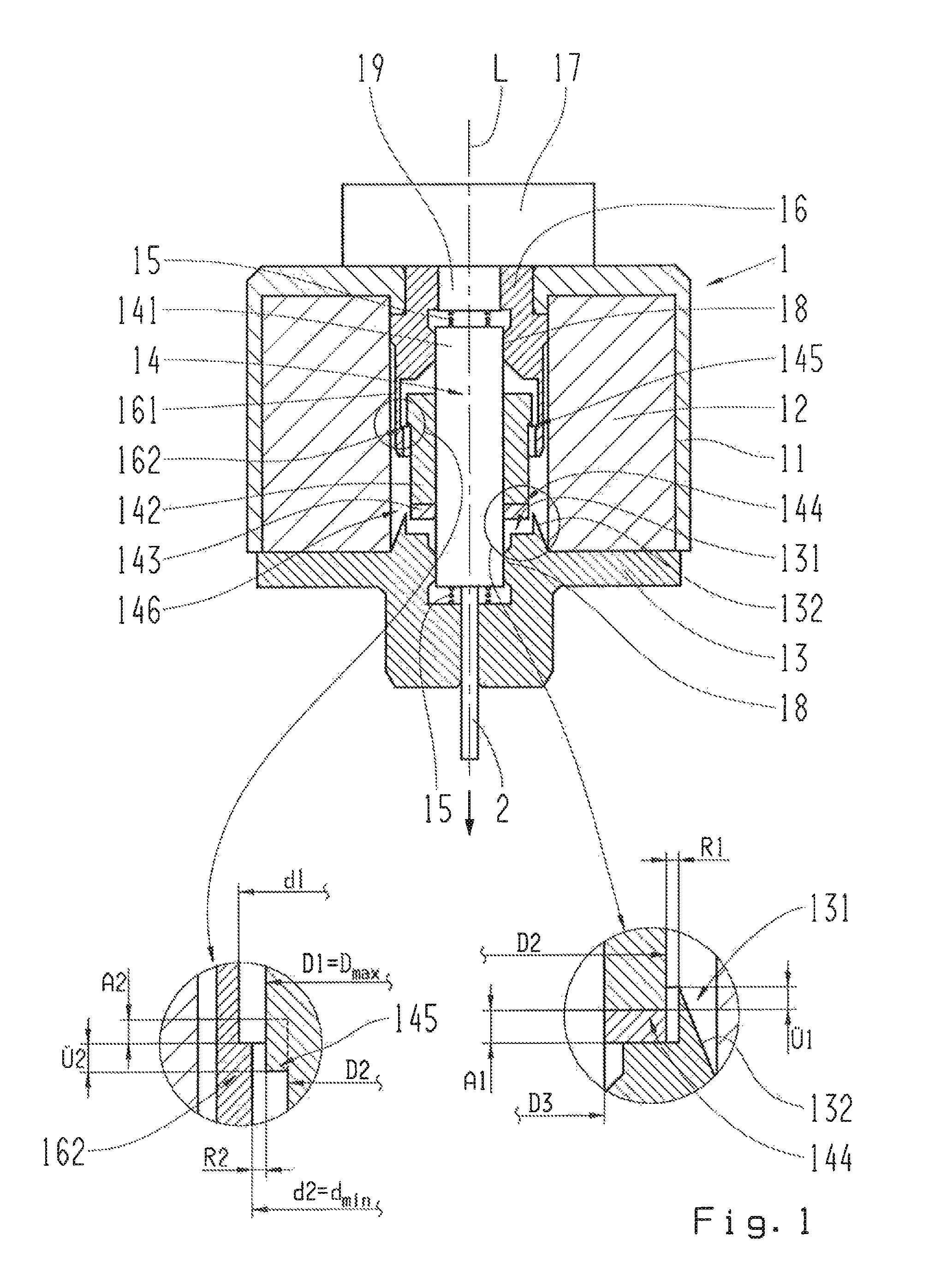 Electromagnetic actuator and fluid valve with such an actuator