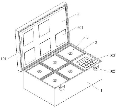 Experimental apparatus storage device with wide adaptive structure