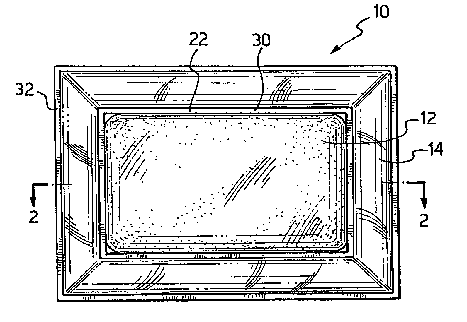 Package having an inflated frame