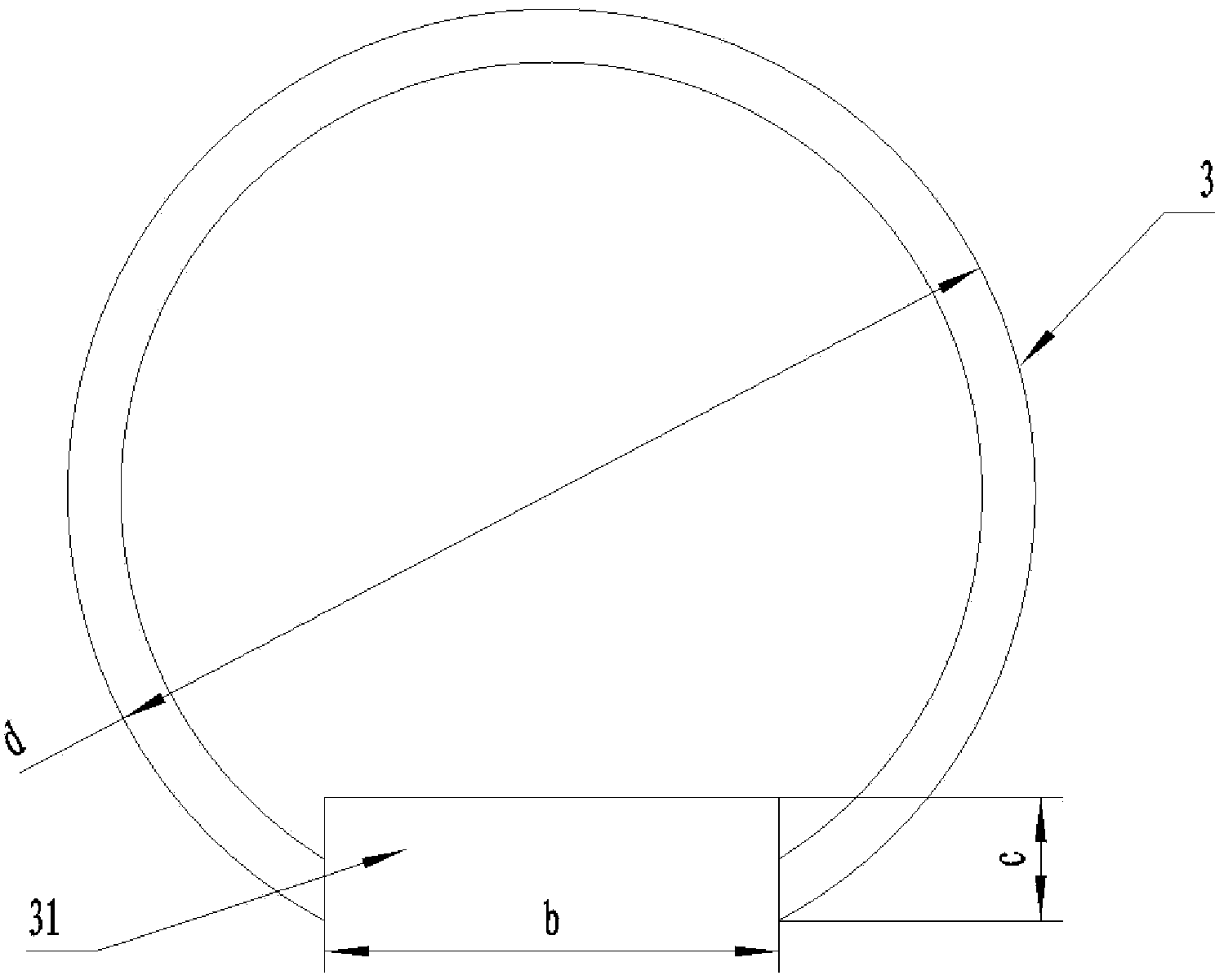 Combined strengthening method of alloy structural hole