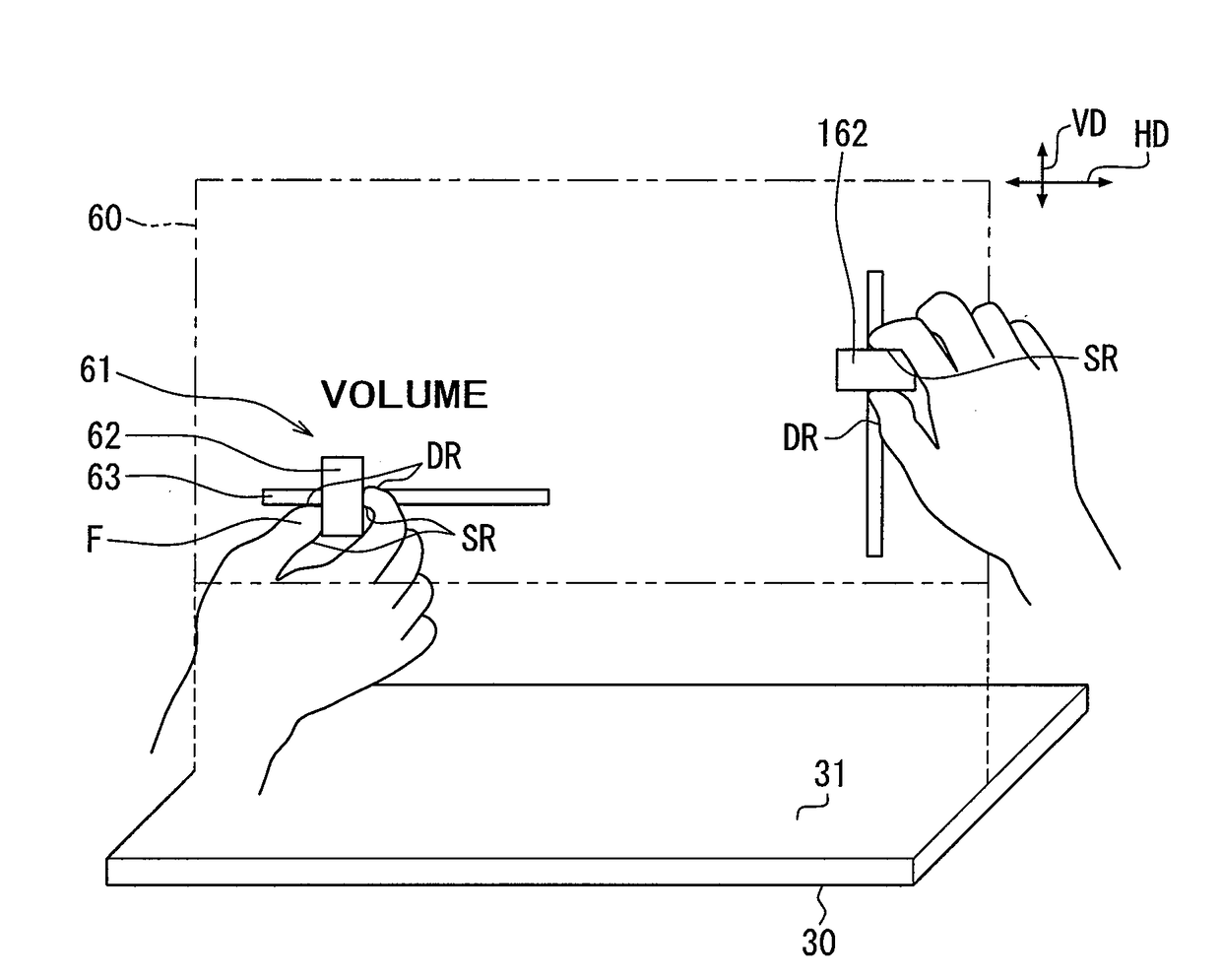 Display manipulation device