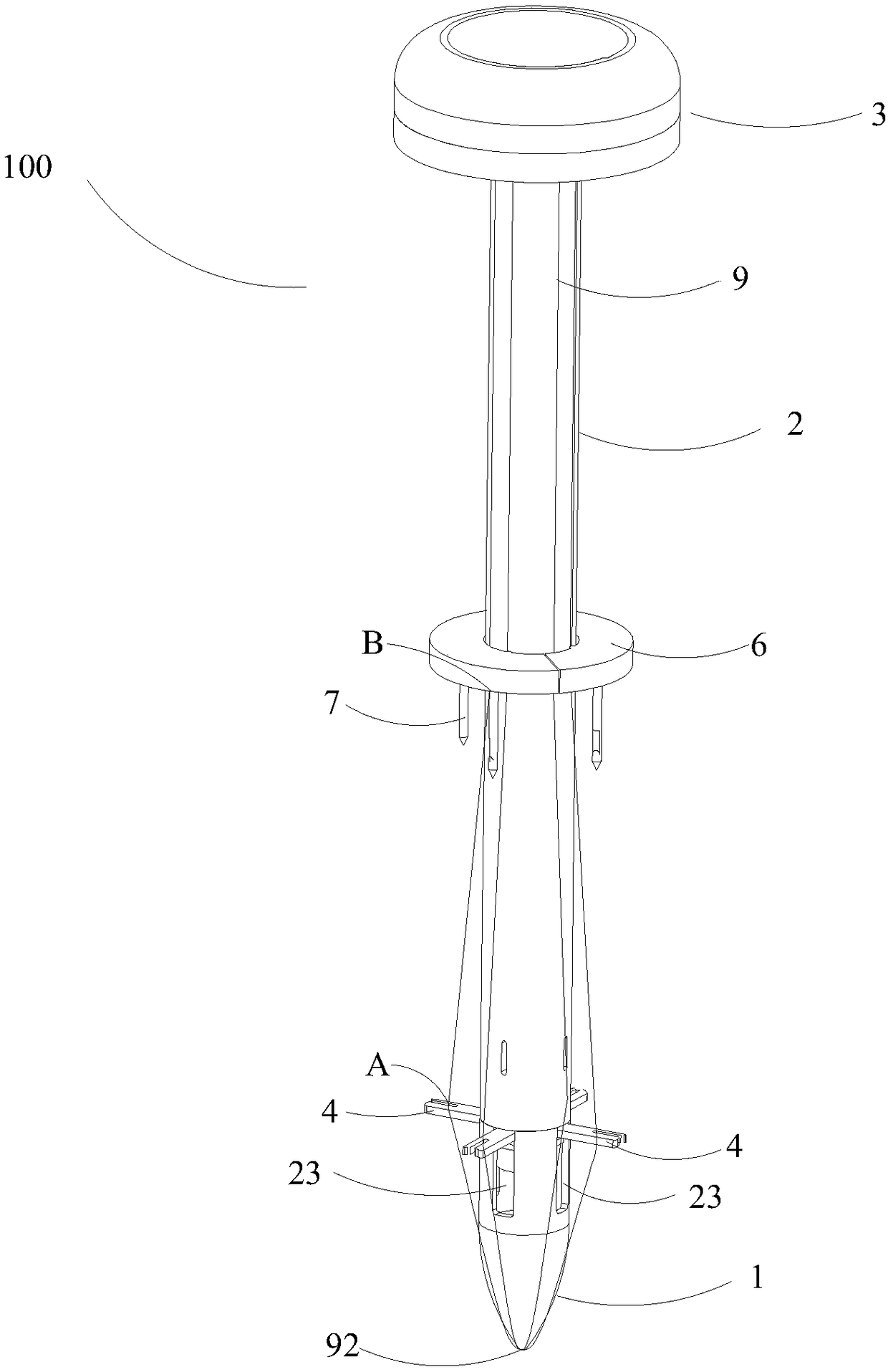 A puncture core assembly having a suturing function and a puncture device thereof