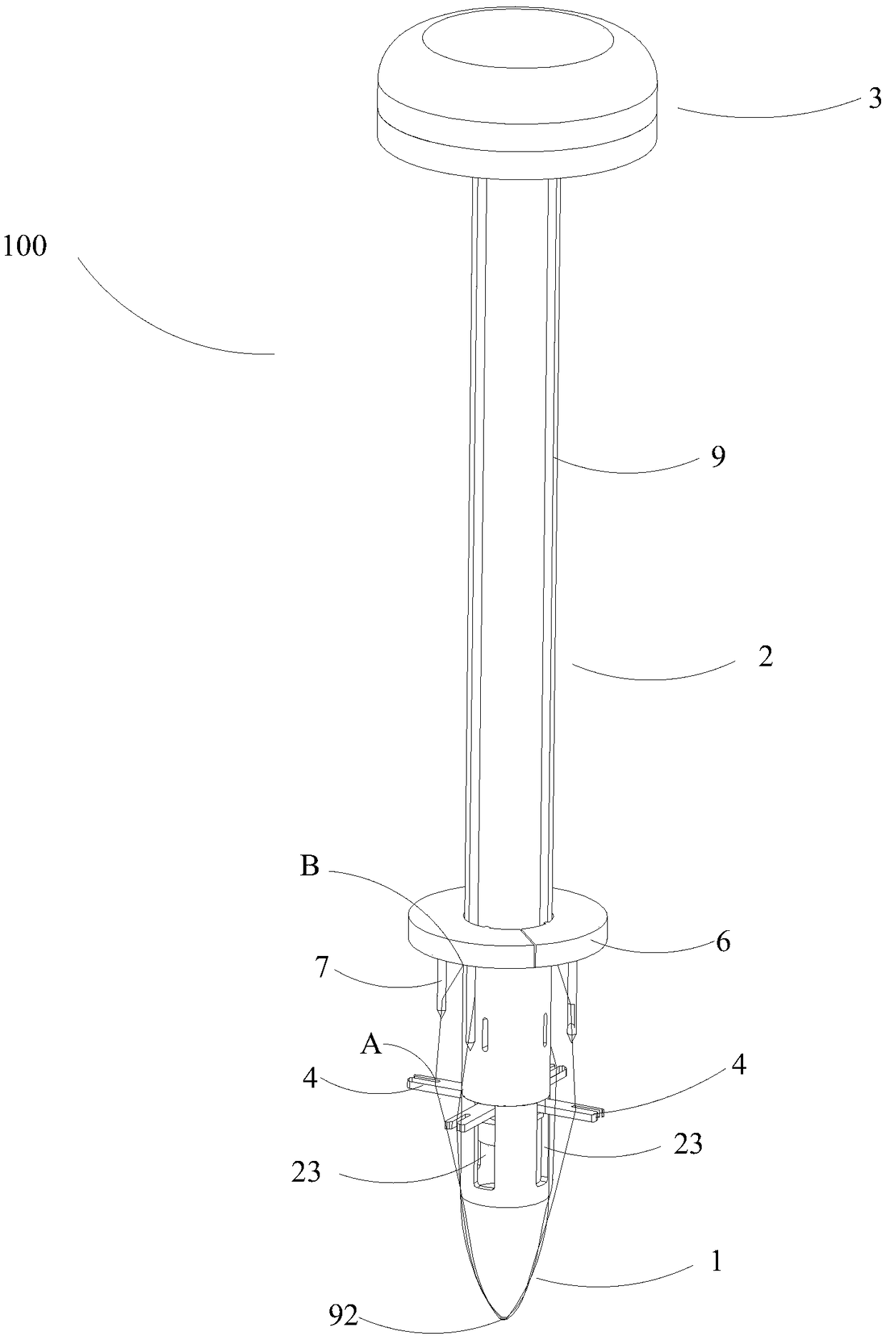 A puncture core assembly having a suturing function and a puncture device thereof