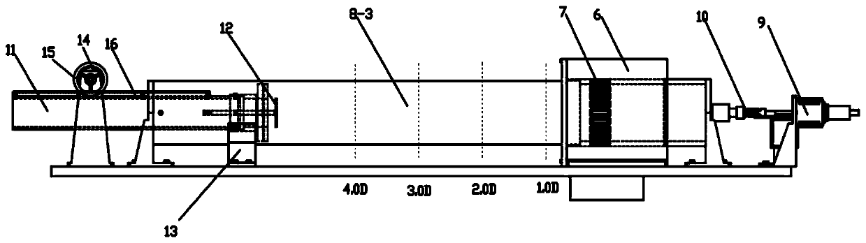 Steady-state flow test device and method for low-speed two-stroke marine diesel engine cylinder