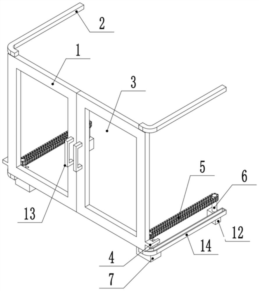 Automatic safety type protective door of cigarette making machine