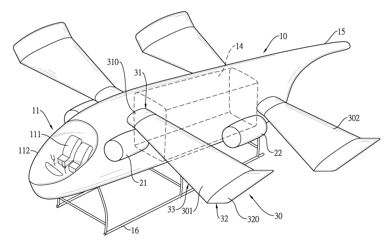 Vtol aircraft with wings