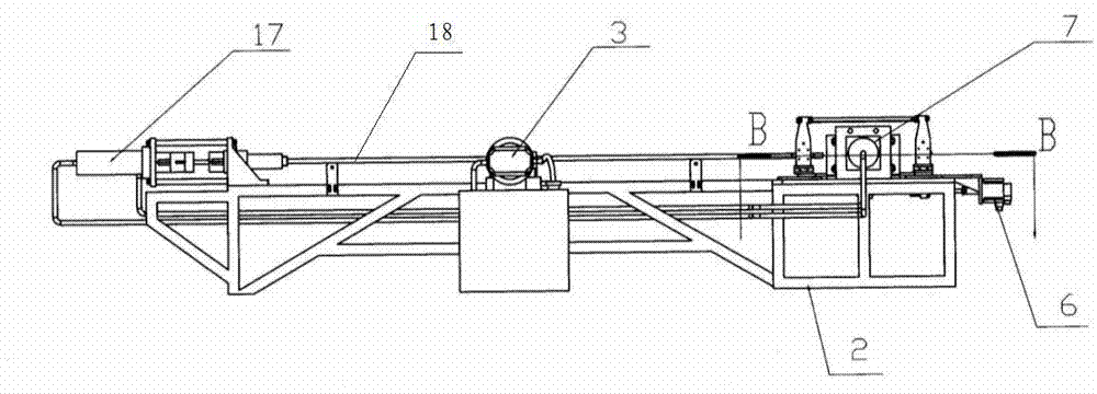 Full-automatic punching flanging device