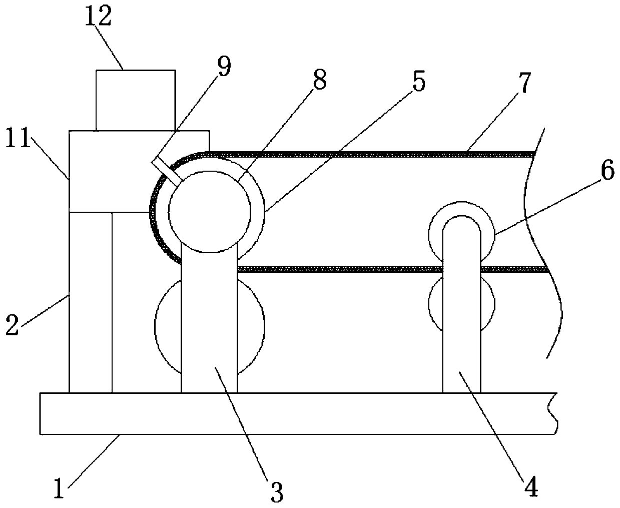 High precision smearing and quantitative sizing device for textile fabric