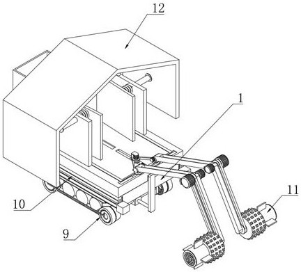 Efficient adaptive robot for mountain forest