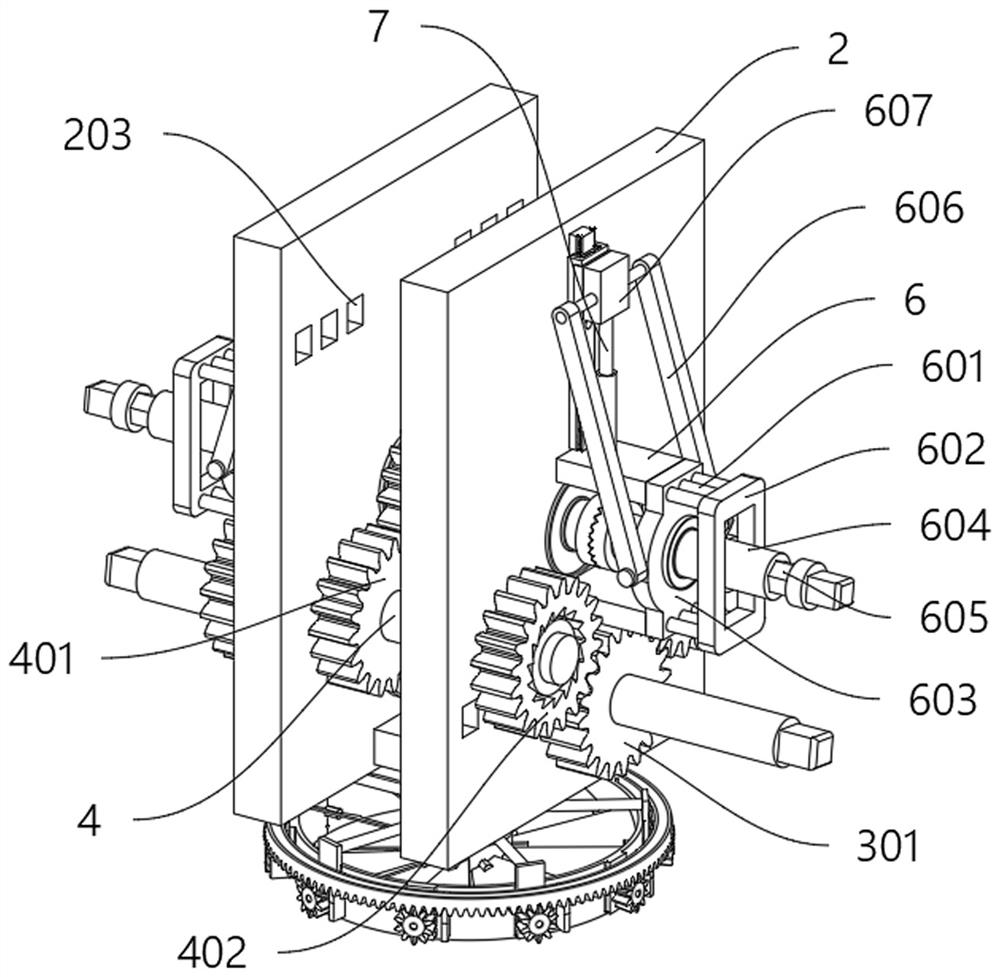 A hybrid power transmission device for a new energy vehicle