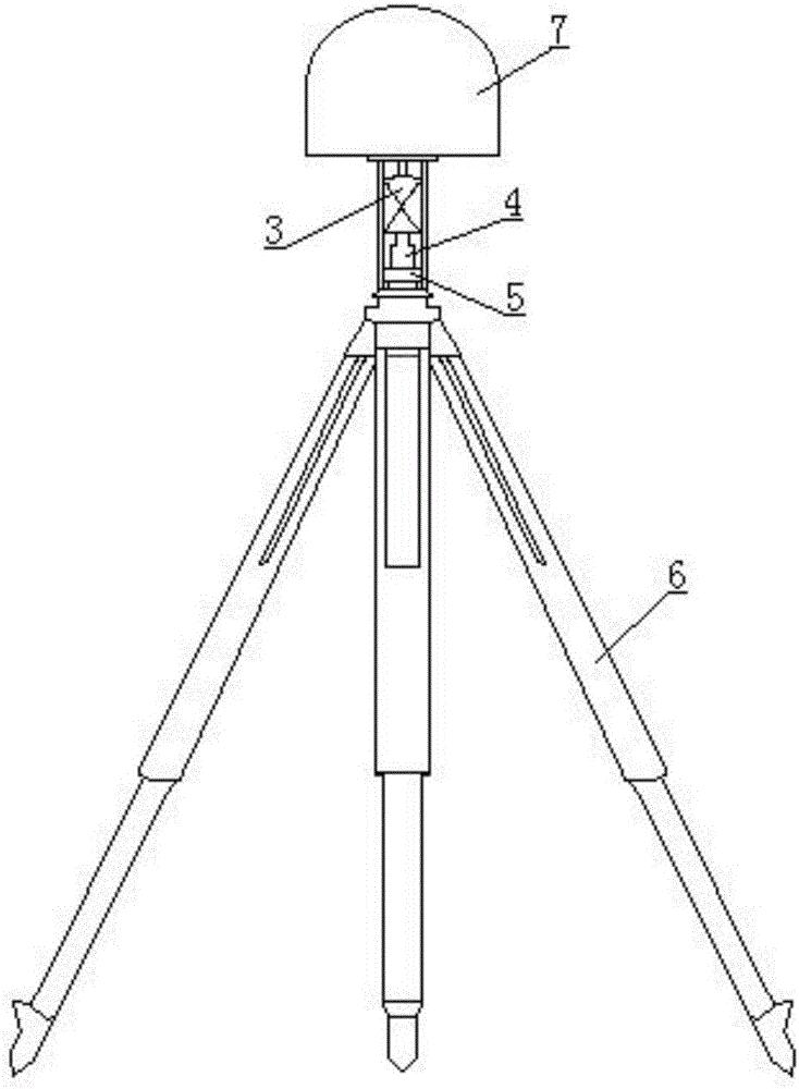 High precision deformation monitoring device and method based on Beidou positioning