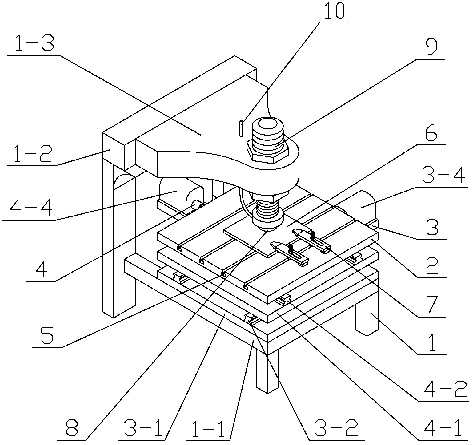 Nanometer modifying apparatus of metal material surface