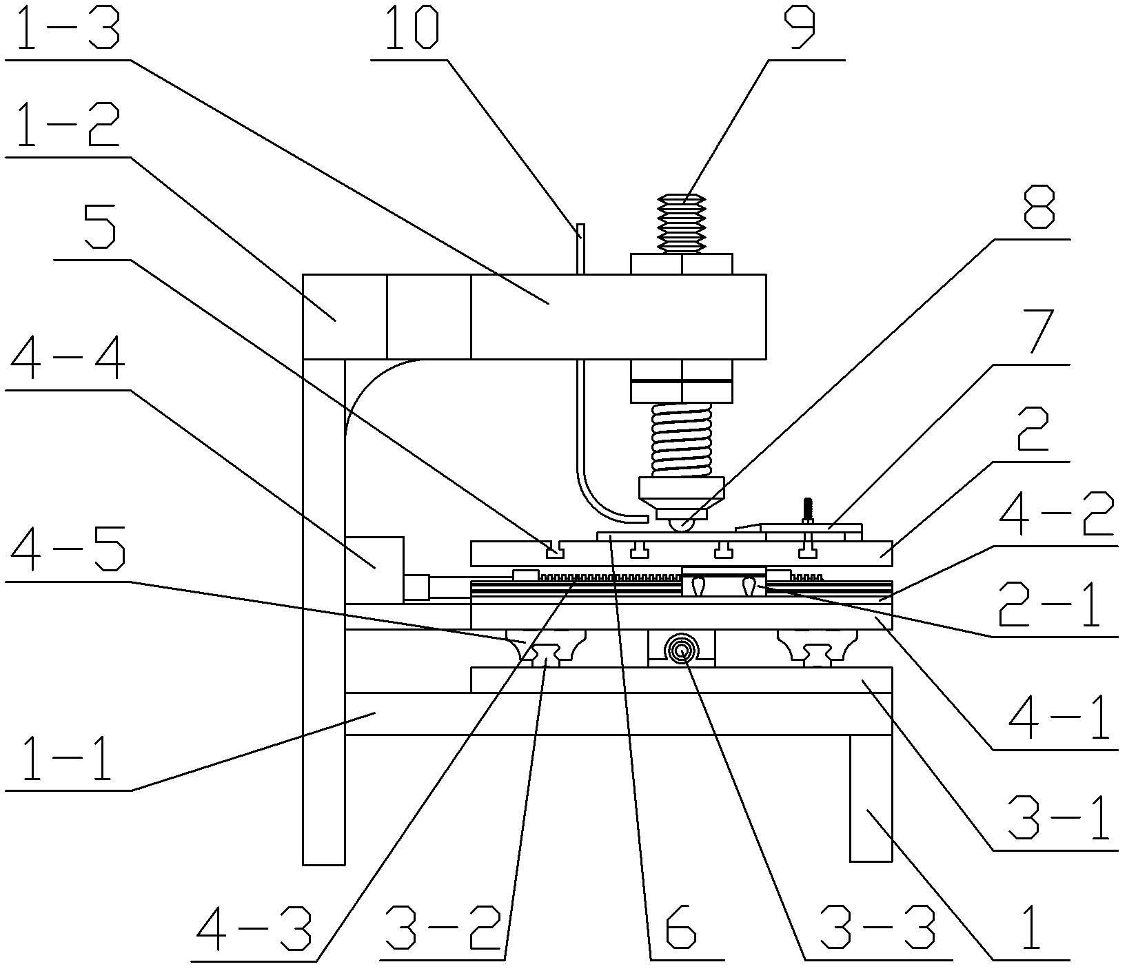 Nanometer modifying apparatus of metal material surface