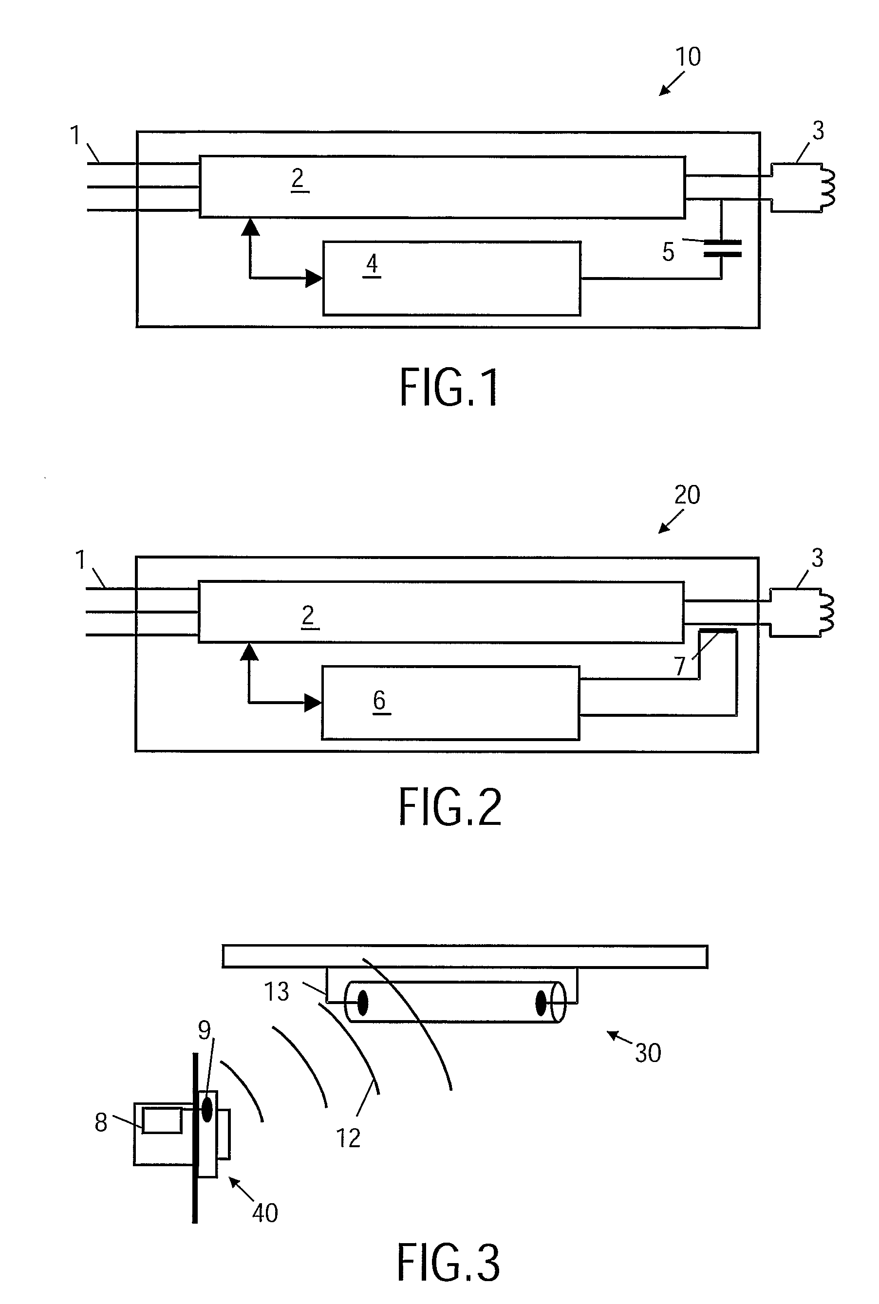 Antenna through the use of lamp electrodes