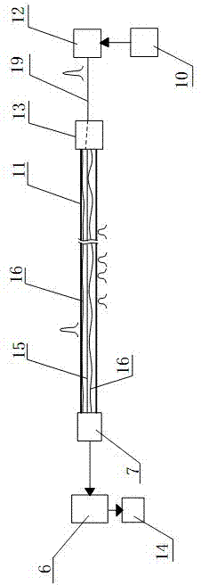 Multi-core optical fiber, sensing device with same and operating method of sensing device