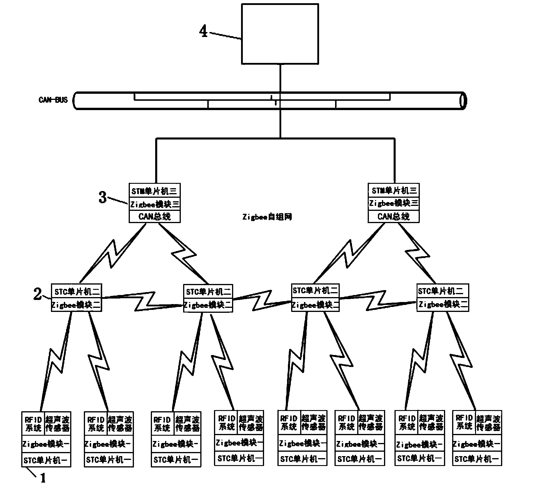 Locating monitoring method based on RFID