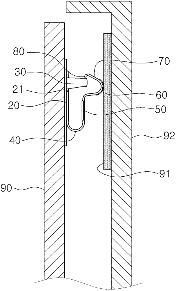 A connecting apparatus for a terminal