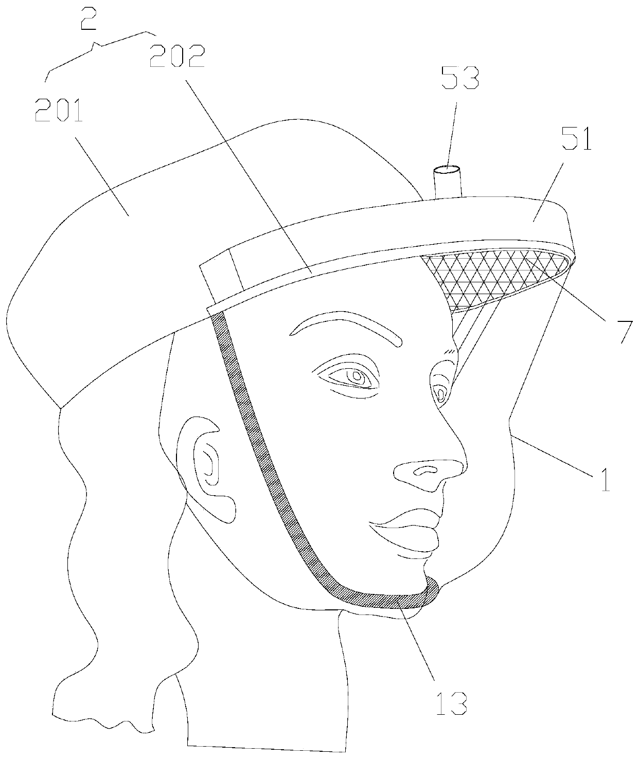 Human body respiratory protection method and device