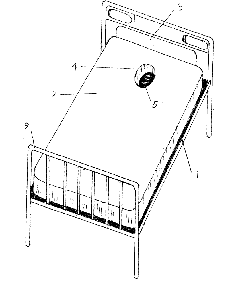 Hospital bed special for postoperative care of retinal reattachment