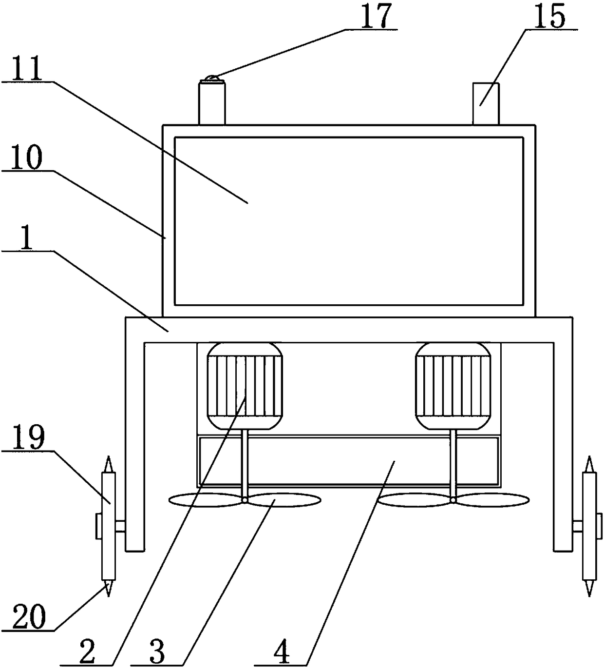 Multifunctional agricultural weeding mechanical device