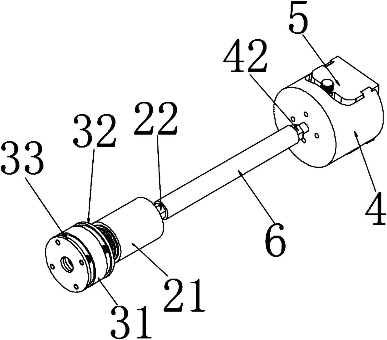 Automatic clamping device of lathe