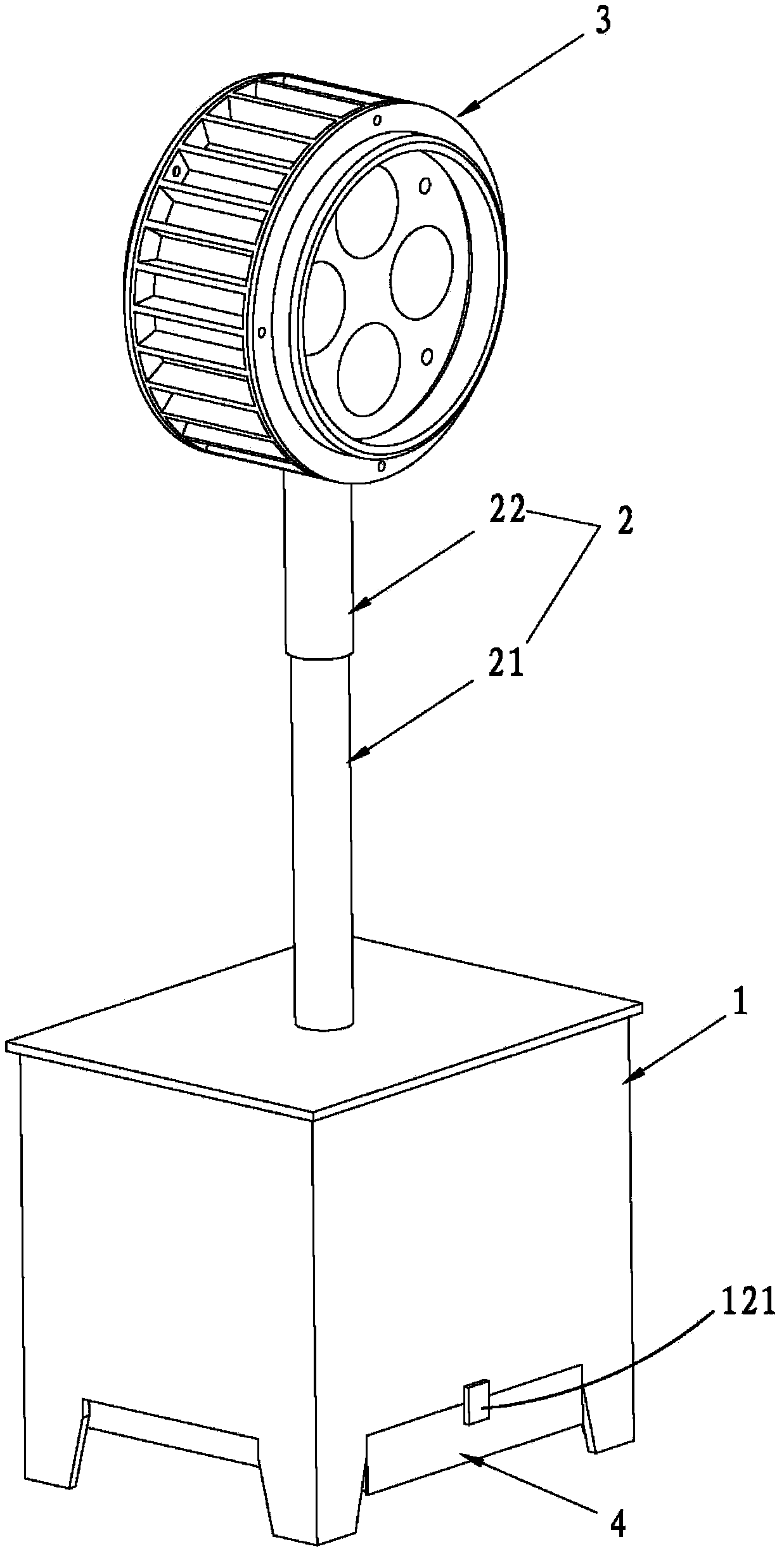 Lamp capable of emitting light through two faces