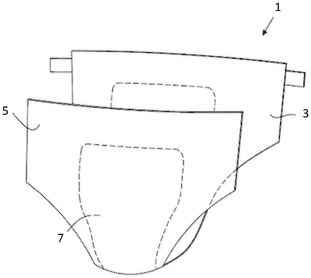 Flexographic printing device and method of simultaneously printing at least two material webs having different thicknesses