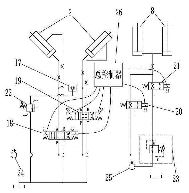 A cleaning device for a sanitation vehicle