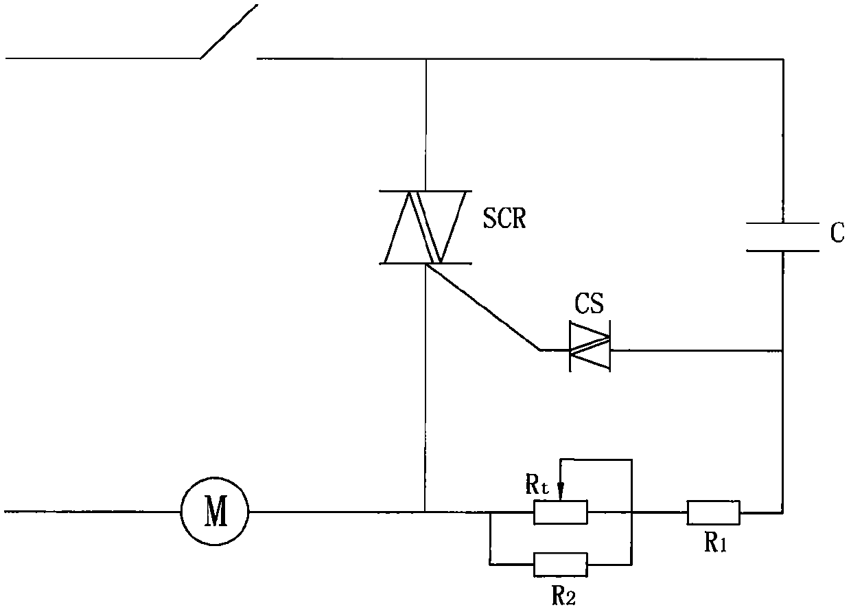 Silicon controlled energy-saving stepless speed regulating fan