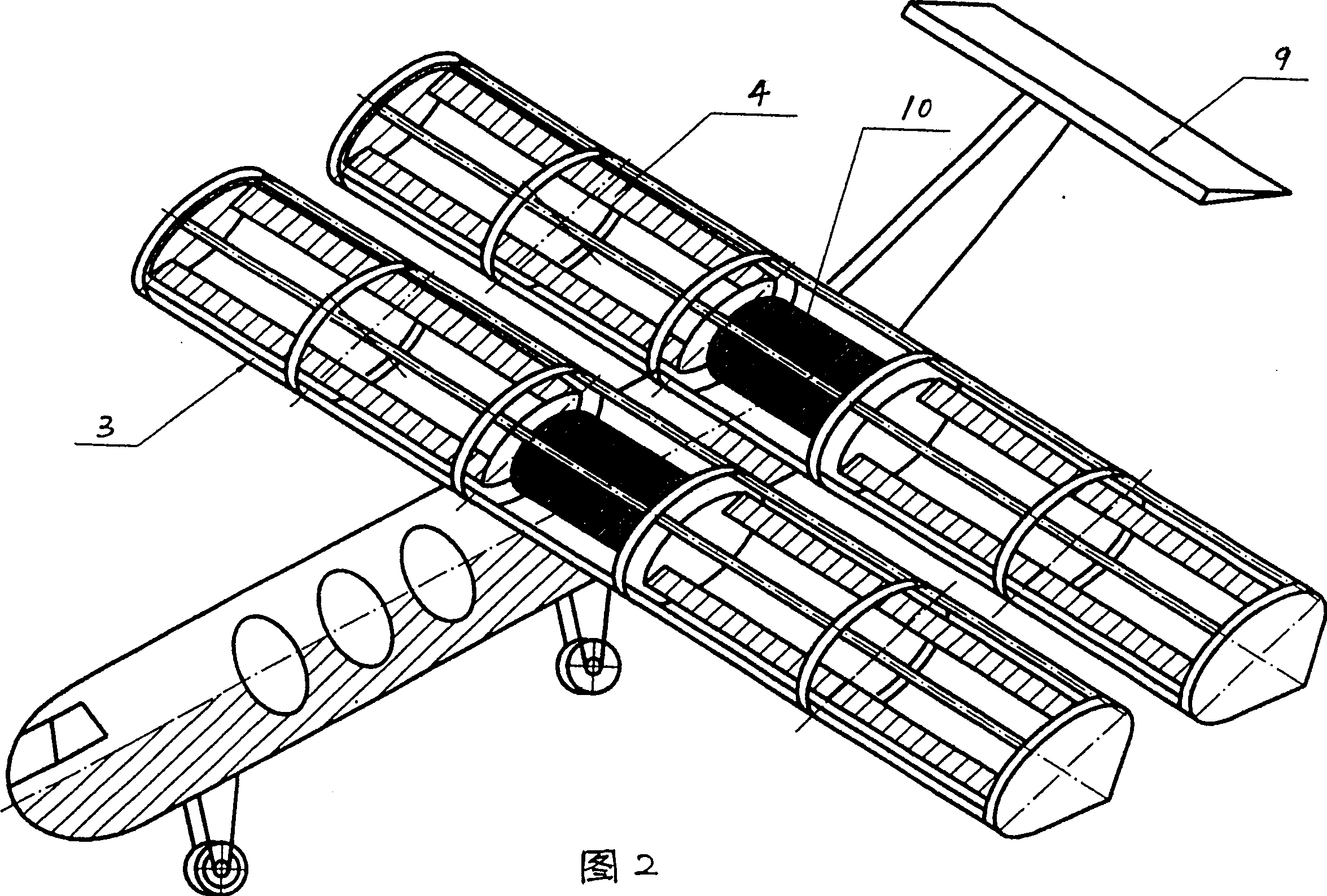 Airplane with rotary wings