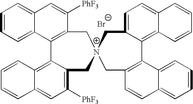 OPTICALLY ACTIVE QUATERNARY AMMONIUM SALT HAVING AXIAL ASYMMETRY AND PROCESS FOR PRODUCING alpha-AMINO ACID AND DERIVATIVE THEREOF WITH THE SAME