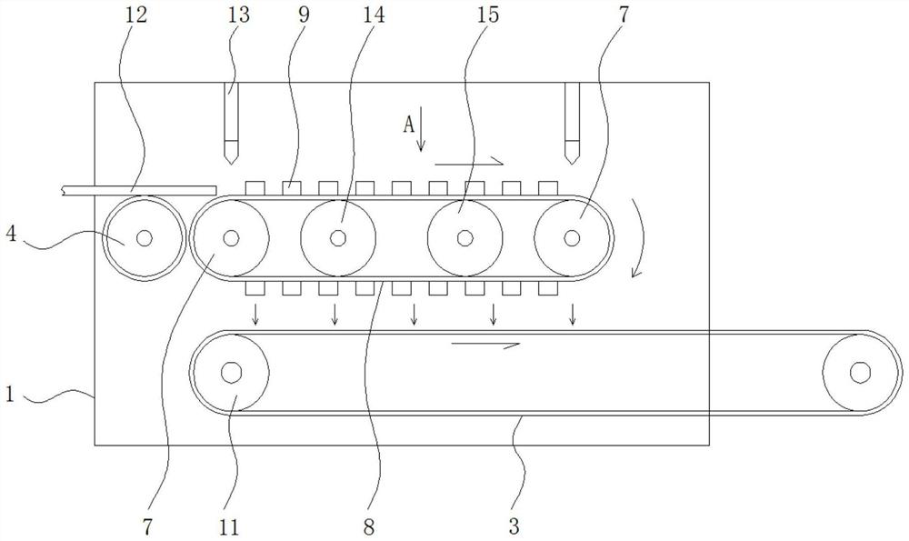 Stretching device capable of continuously stretching PVC (polyvinyl chloride) film