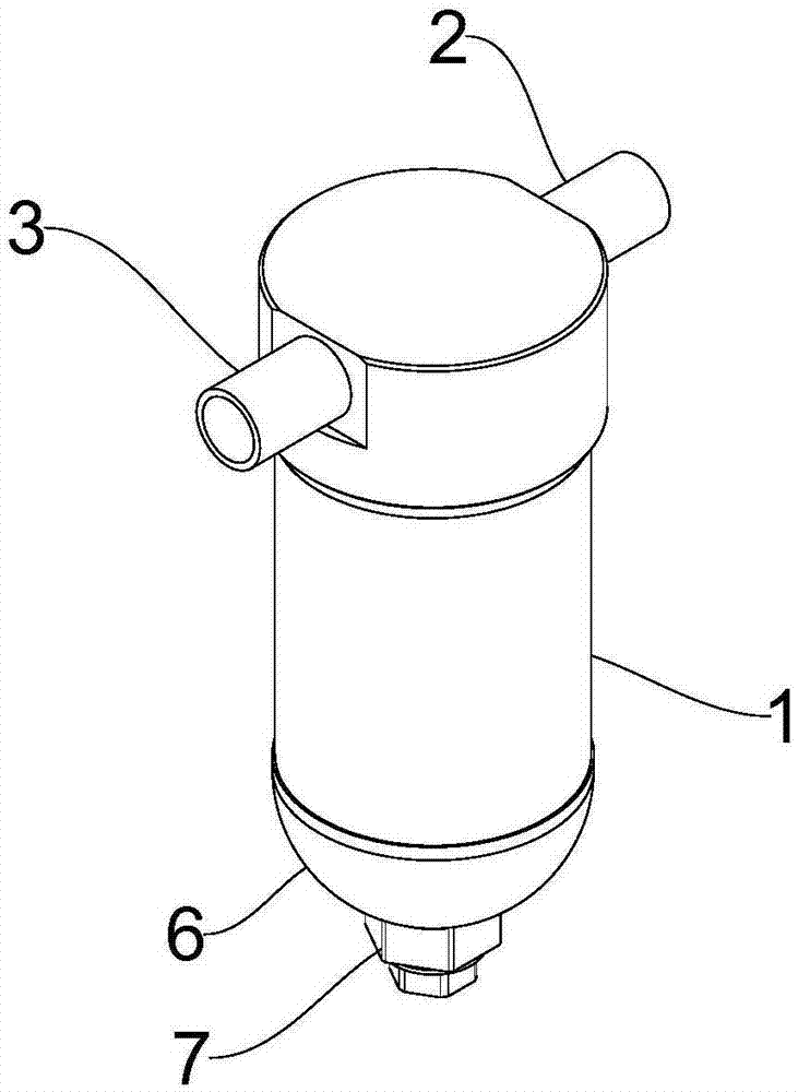 Double-tube type moisture absorber for oil immersed transformer