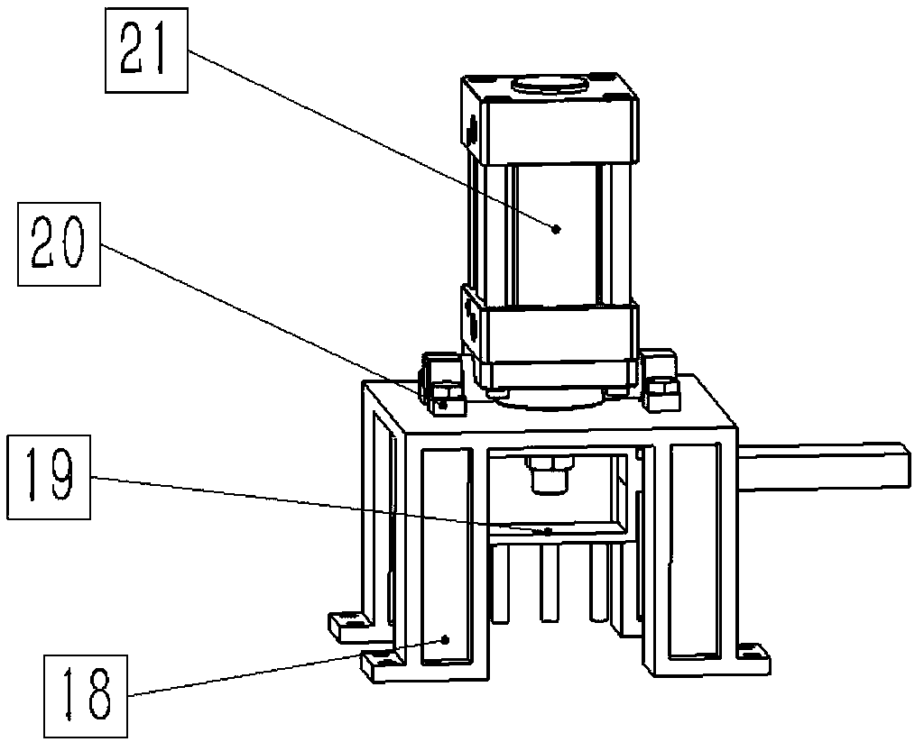 Automatic punching device of car seat sliding rail